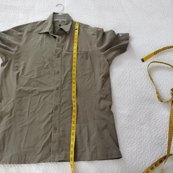 Kuhl Tufflex Button Down Outdoor Hiking Shirt Sz M - Picture 8 of 8